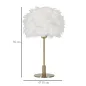 LAMPA STOŁOWA BALL FEATHER 30X50 cm